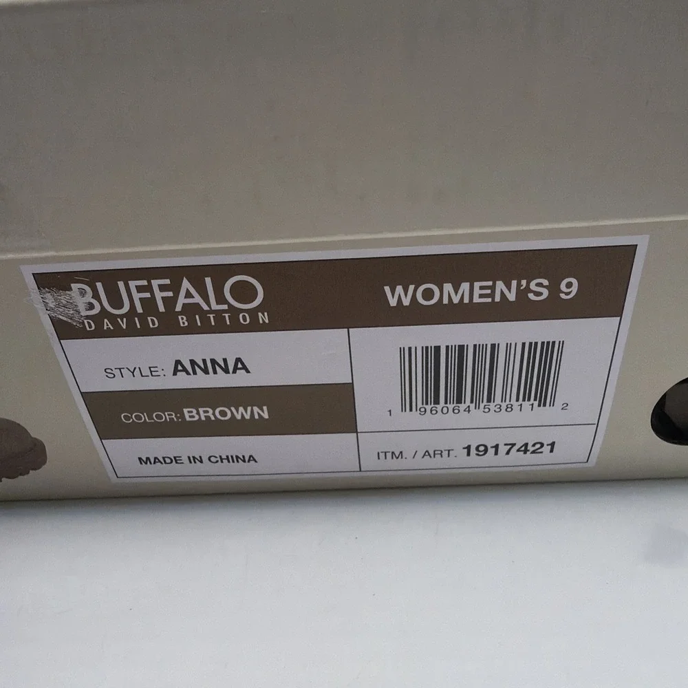 Buffalo David Bitton‎ Anna Womens Size 9 Brown Chelsea Boot Memory Foam New.